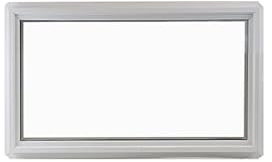 Shed Windows and More 16 x 30 Transom Window Double Pane White Vinyl Frame Tempered Low-E Glass