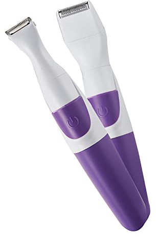 Tondeuse Bikini sans Fil pour Femmes avec 3 Peignes de Garniture, Tondeuse D'épilation 2 en 1 (violet) - étanche