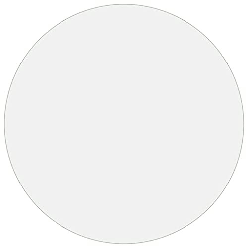 vidaXL Tischfolie Kratzfest Wasserdicht Tischdecke Schutzfolie Tischschutz Tischmatte Tischschoner Tischschutzfolie Folie Matt Ø80cm 1,6mm PVC