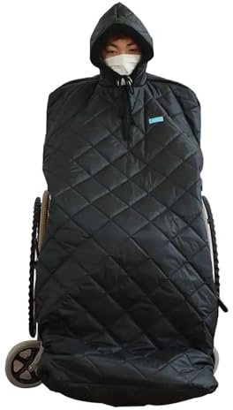 Manta para Silla de Ruedas Adultos ancianos silla de ruedas manta a prueba de viento cubierta cálida protectores de piernas de rodilla invierno a prueba de frío a prueba de viento manta gruesa y cálid