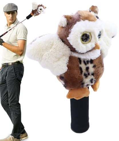 Capuchons de Club de Golf en Peluche – Drôle de Couvre-Club Driver avec Peluche, Couvre-Club de Protection Doux | Accessoires de Golf, Fonctionnel pour Les golfeurs Masculins, Nouveau Genre de