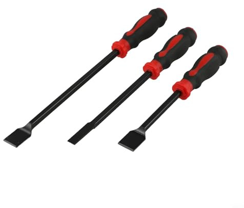 Grattoir de cylindre de voiture - 3 pièces - Outil de nettoyage automatique avec lame en acier au chrome vanadium forgé, poignée antidérapante pour joint de culasse moteur Rem