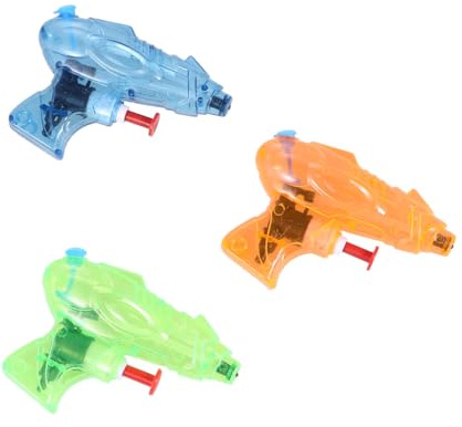 Veemoon 12 Pezzi Pistole ad Acqua Trasparenti per Bambini Piccoli, Giocattoli Acquatici Estivi Spruzzo D'acqua, Set di Piccoli Giocattoli per Bagno e Giochi Colore Casuale Stile Casuale