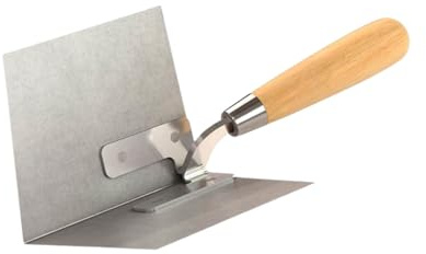 Bon Tapered Angle Plow – 90° Flexible Stainless Steel Blade – 5 to 4¼ Taper x 4 Wide – Wood Handle – Durable, Precision Scraping Tool