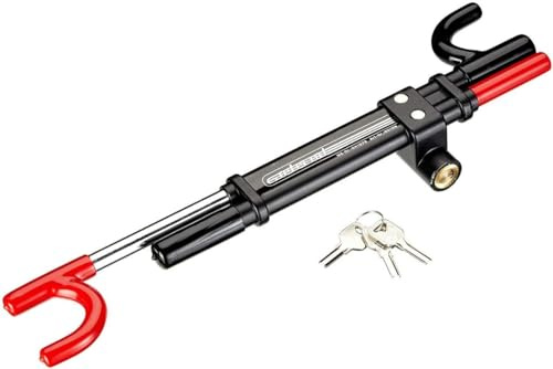 CARTREND 60159 Lenkradkralle mit Pedalsperre schwarz Rot