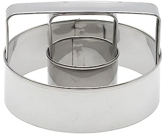Mrs. Anderson’s Baking Donut Cutter with Handle, Stainless Steel, Makes 3-Inch Donuts