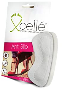 Coppia Salvacalze Cuscinetto in Gel Imbottito Adesivo per Tallone Antiscivolo Protezione da Vesciche e Sfregamenti per Scarpe da Donna e Uomo in Camoscio Grigio