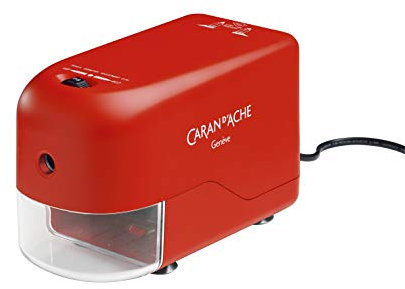 Caran d-Ache 477.070 Electric pencil sharpener Rouge - taille-crayons (Electric pencil sharpener, Rouge)