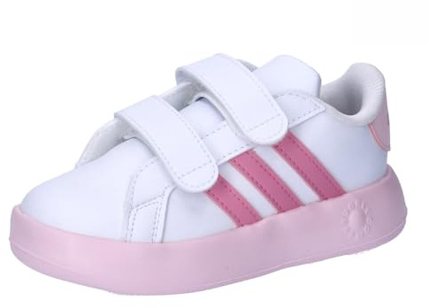 adidas Grand Court 2.0 Shoes Kids, Zapatillas de Tenis Unisex bebé, FTWR White Bliss Pink Clear Pink, 23 EU