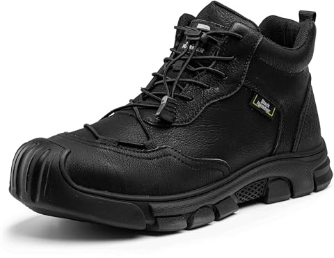 Black Hammer 2700 Men's S3 SRC Water-Resistant Steel Toe Boots | Kevlar puncture-resistant midsole, breathable mesh, cushioned insole, padded collar and lightweight rubber outsole.
