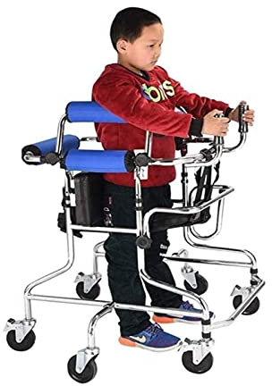 Marco De Pie Para Caminar Con Extremidades Inferiores, Equipo Auxiliar De Soporte Para Caminante Liviano, Andador De Conducción Para Niños De Altura Ajustable, Ayuda Para Caminar Con Placa De Asient