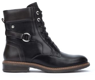 Pikolinos Botines Planos en Cuero ALDAYA para Señora Color Black