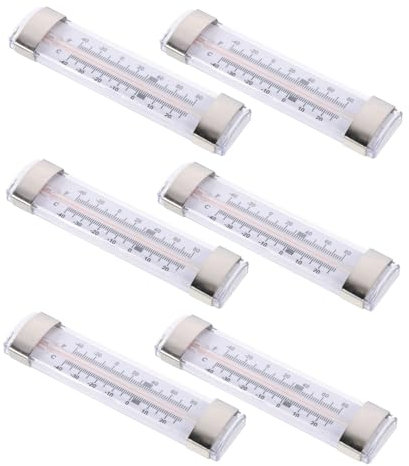OKUMEYR 6piezas Medidor De Temperatura Para Refrigerador Profesional Termómetros De Alta Precisión Fácil De Usar