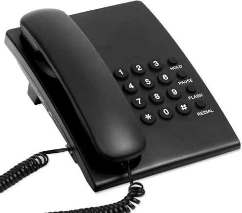 Uvital Basic Model Desktop Landline Phone for Home, Ringer Volume Control
