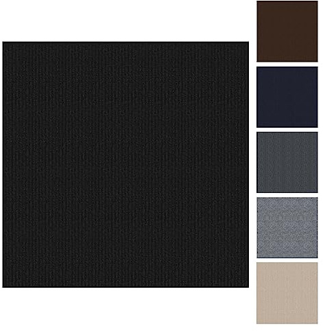 CUCOS Mattplattor självhäftande, 30 x 30 cm matta, lätt att klippa, mjuk matta kakel för vardagsrum, kontor och kök – 30 plattor per låda/3 m²