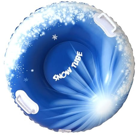 Aufblasbarer Schneeschlittenschlitten mit Griffen Aufblasbare Skiringe PVC Rodelschlauch Protable Winter Schnee Schlitten Spielzeug