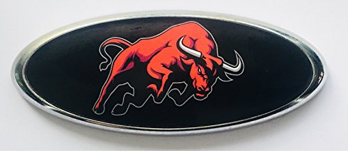 2x 150x60mm Emblem Pflaume Folie (126x48mm) Red Stier