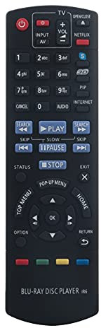 N2QAYB000723 Télécommande de Remplacement - VINABTY Télécommande pour Panasonic Blu-Ray DVD-Player DMP-BDT120EB DMP-BDT220EB DMP-BDT120 DMP-BDT220 DMPBDT120 DMPBDT220 DMPBDT220EB Remote Controller