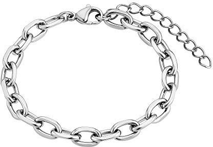 Heideman Armband Damen Alenia poliert aus Edelstahl silber farbend poliert Armkette für Frauen ohne Stein