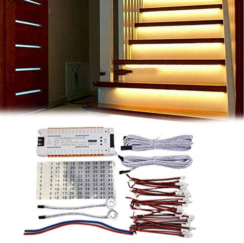 RANRAO Motion Sensor Stair Light Automatic Stairway Ladder Controller Light Step System