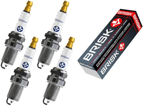 BRISK Platin DR15YP 1400 Zündkerzen, 4 Stück