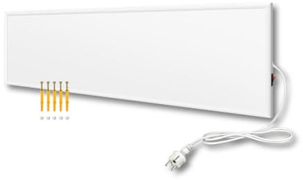 EVOKOR Infrarotheizung 170W, Infrarot Heizung Heizplatte Heizkörper Heizpaneel, Infarotheizkoerper Wandmontage mit Überhitzungsschutz, Wandheizung Elektrisch, Elektroheizung Energiesparend-920*220mm