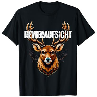 Revieraufsicht Hirsch Jäger Kostüm Herren Damen Kinder T-Shirt