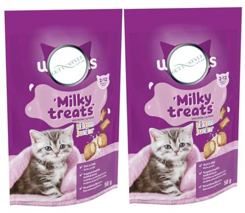 2x 50g Kitten Milky Treats with Chicken – Bundled by GetInStyle Shop