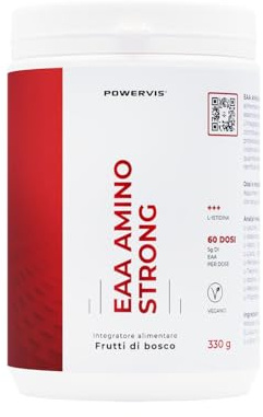 EAA Aminoacidi Essenziali in polvere - 330g - Formula Ultra Instant - 9 Aminoacidi Essenziali - 4 gusti differenti - Vegan - Pre, Intra e Post workout (Neutro)
