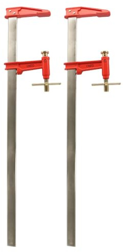Lot de 2 serres joints à pompe 80 cm - Acier laminé - Longueur de serrage 80 cm - Saillie 125mm - Frein anti glissement