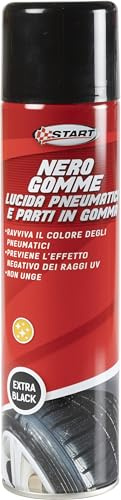 Spray Detergente Nero Gomme 400 ml per auto effetto lucido - Spray detergente nero gomme – 400 m – Nero - lucida