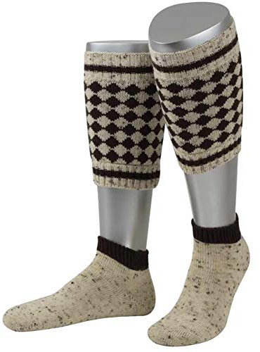 Almbock Trachtensocken Herren Braun - dunkle Tracht Loferl - Wadlwärmer bayerisch fesch