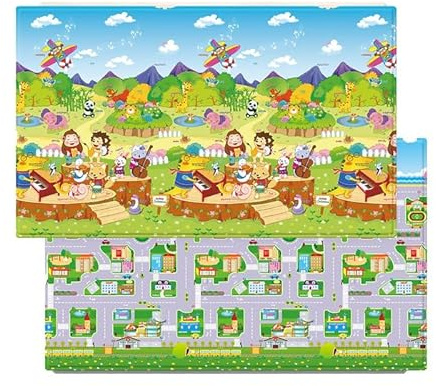 Spielteppich – Dwinguler Playmat – Animal Orchestra – Medium – 1,9 m * 1,3 m * 15 mm...
