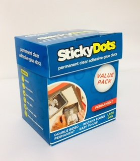 U-Glue Sticky Dots Permanent Extra Strength Adhesive Value Pack of 1600 x 10mm