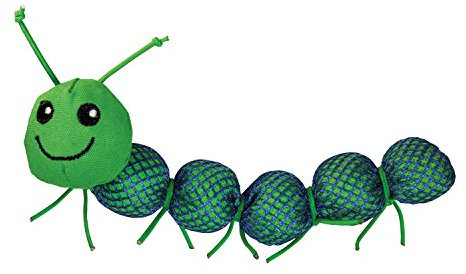 KONG Nibble Caterpillar Critters Cat Toy, Colors Vary