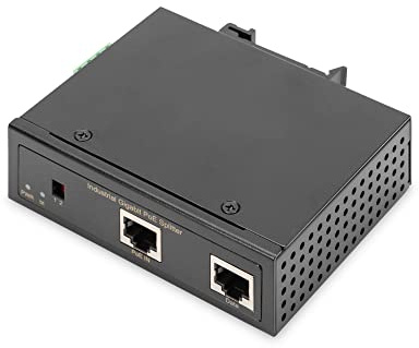 DIGITUS Industrieller Gigabit PoE++ Splitter 802.3bt PoE-Splitter Power over Ethernet