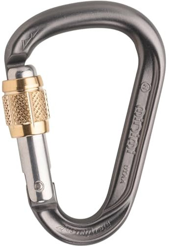 AustriAlpin HMS Mini.mi Alu Schraub-Karabiner, anthrazit