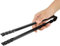 LATRAT Pince à charbon de bois, pince à charbon en métal, multifonction, pour barbecues et pique-niques en plein air, 30 x 1,8 cm