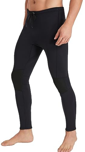 ZCCO Pantalones de Neopreno para Hombre y Mujer, Pantalones Largos de Neopreno de 1.5mm/3mm, Pantalones de Buceo para Surf, Kayak, Natación, Buceo, Piragüismo