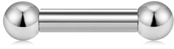 LAURITAMI PA Ring Plata Prinz Albert Piercing íntimo Acero Inoxidable 10G 12G Rosca Interior Recta Barra Piercing