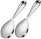 Mikinona 2pcs Kitchen Stainless Steel Serving Spoon with Handle Non-Stick Rice Scooper for Kitchen,Home and Restaurant 8''