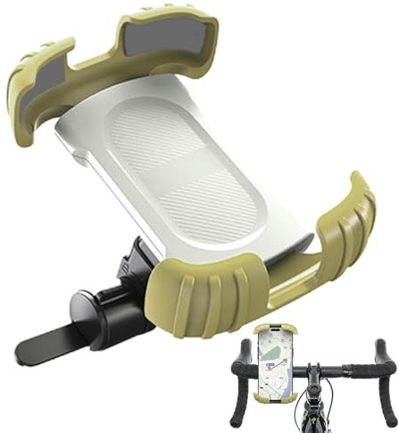 Soporte de teléfono para bicicleta de montaña, soporte de teléfono con manillar, soporte de navegación para bicicleta a prueba de golpes, soporte de teléfono para ciclismo de montaña, para equipo de