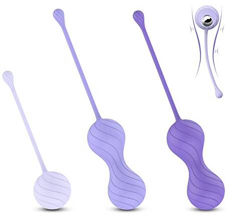 Premium Silicone Palline Kēgēl Bàll Set di 3, per le Donne per l'allenamento del Pavimento Pelvico Come Allenatori del Pavimento Pelvico,Rafforzamento Ottimale dei Muscoli del Pavimento Pelvico