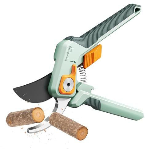 PrunePro Pruning Shears for Gardening Professional Bypass Hand Pruner Up to 1 Inch Cut Capacity Sharp Stainless Steel Blade Garden Scissors Plant Flower Garden Clipper 1 Pack