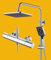 Baollansa Colonne de Douche Thermostatique de Douche avec Mitigeu,Barre Réglable 88-125cm Ensemble de Douche Salle de Bain Douchettes 3 Jets Main Set Complet (Chrome)