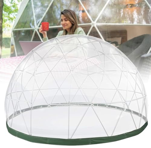 Stjärnskådande bubbeltält – utomhuskupol med 10 m LED-slingor, transparent TPU-film, perfekt för 5–7 personer camping, fester och växthusträdgårdsskötsel