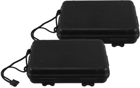 Parliky Estuche Portátil para Puntas de Flecha 2 Piezas, Caja Resistente al Agua con Forro Interior Suave, Almacenamiento de Alta Capacidad para Tiro con Arquería, Accesorio