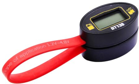 Nucelit Universals batteritestare för 2A 3A C D 9 V 1,5 V flera batterityper utan extern ström krävs testare