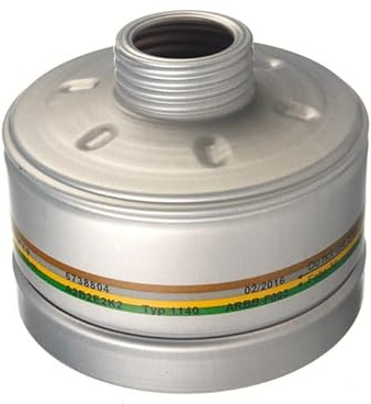 Dräger Filtre à gaz X-plore 1140 A2B2E2K2 (EN 14387) Filtre de qualité pour masques avec filetage rond RD40 (EN 148-1)