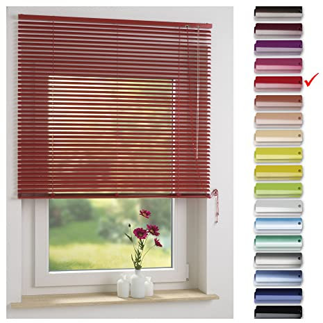 Liedeco | Aluminium-Jalousie | rot 100cm x 220cm